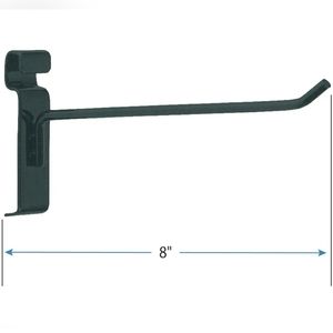 8in black peg hooks for grid wall set of 10